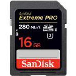 SanDisk 16Gb 280Mb/s. SDXC EXT. PRO UHS-II