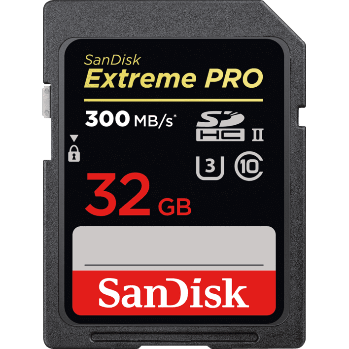 SanDisk 32Gb 300Mb/s. SDXC EXT. PRO UHS-II