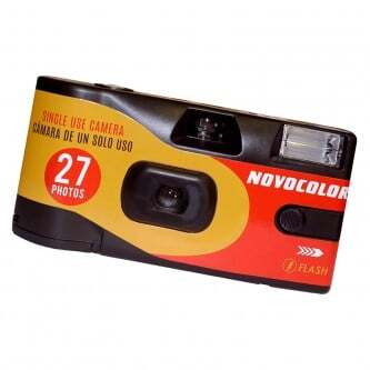 Novocolor engangskamera med 27 billeder og Blitz