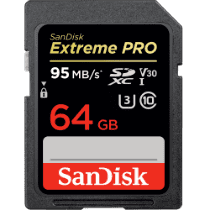 SanDisk 64Gb 95Mb/s. SDXC EXT. PRO