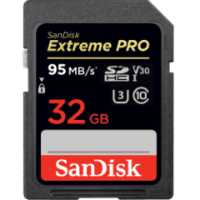 SanDisk 32Gb 95Mb/s. SDHC EXT. PRO