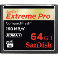 Sandisk Extreme Pro CompactFlash 64Gb 160Mb/s.