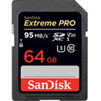 SanDisk 64Gb 95Mb/s. SDXC EXT. PRO