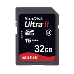 Sandisk 32 GB SDHC ultra II kort