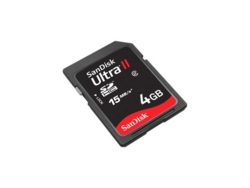 Sandisk 4 GB SDHC ultra II kort