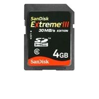 SanDisk Extreme III Secure Digital HC 4 GB